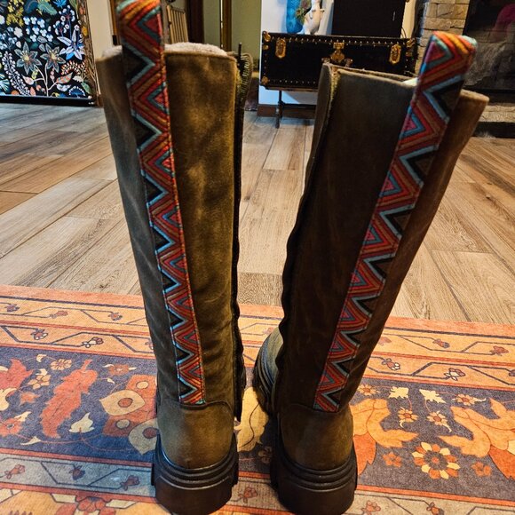 Farm Rio Suede Boots - Picture 2 of 6